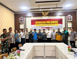 Polres Muba Sosialisasikan dan Edukasi Kamtib Satgas PKH.