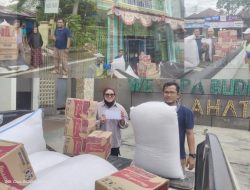 Site Manager Wandi PT KUBN Berbagi Sembako Kesejumlah Panti Asuhan Di Lahat