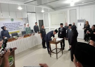 Asgianto S.T. Bupati PALI,  Rombak 32 Pejabat  Struktur Pemerintahanya 