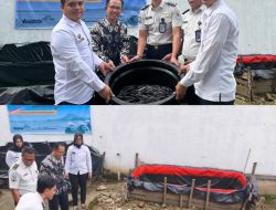 Rutan Baturaja Laksanakan Panen Raya Ikan Lele Serentak Dukung Program Ketahanan Pangan