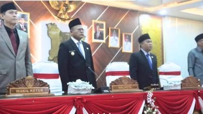 Wali Kota Prabumulih Hadiri Paripurna DPRD Prabumulih Pembahasan Tiga Raperda