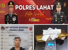 Empat Paket kering daun ganja Serta Satu tersangka diamankan Satres Narkoba Polres Lahat