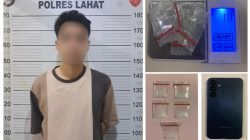 Lima paket Sabu Satu Tersangka diamankan Satresnarkoba Polres Lahat