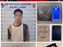 Lima paket Sabu Satu Tersangka diamankan Satresnarkoba Polres Lahat