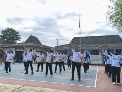 Wujudkan Hidup Sehat, Rutan Baturaja Laksanakan Senam Rutin 