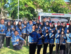 Wakil Bupati Ogan Ilir Pimpin Apel Gabungan Sekaligus Lepas ASN Purna Tugas