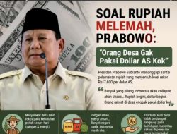 Prabowo Tanggapi Pelemahan Rupiah: Ekonomi Kuat, Desa Tak Terpengaruh Dolar