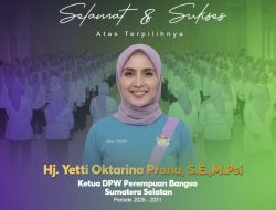 Banjir Ucapan Selamat dari Petinggi PKB, Hj Yetti Oktarina Prana Pimpin Perempuan Bangsa Sumsel Periode 2026-2031
