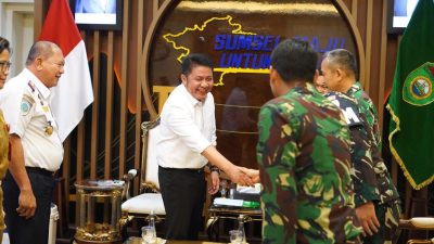 Herman Deru Apresiasi Sinergi Lanud SMH dalam Penanganan Karhutla, Terima Pamit Danlanud Palembang
