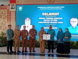Ahmad Yani Emban Amanah Plt Ketua TP PKK Muara Enim